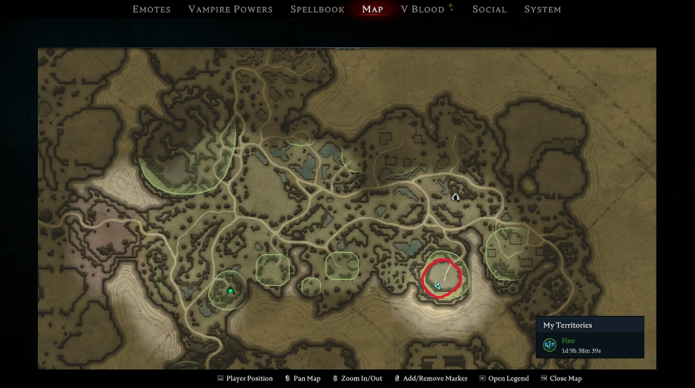 V Rising Lair of the Behemoth map screenshot