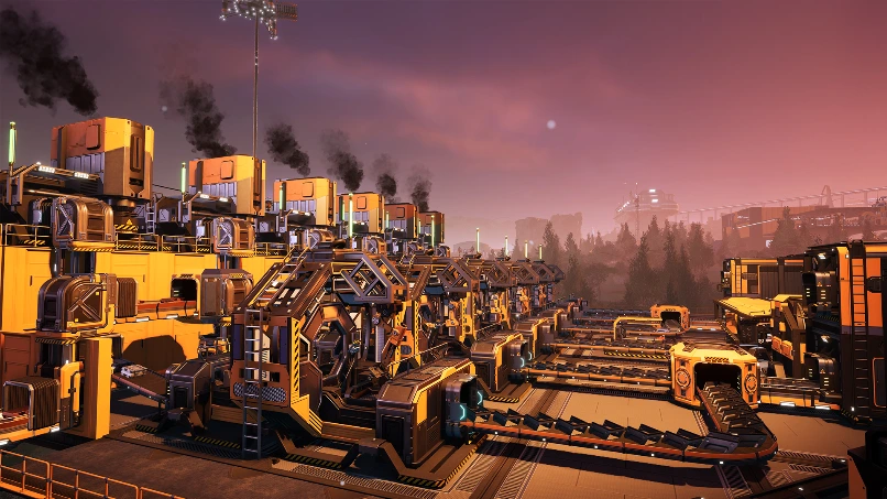 Satisfactory sunset screenshot