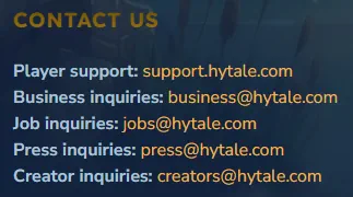 Hytale Contact List Screenshot