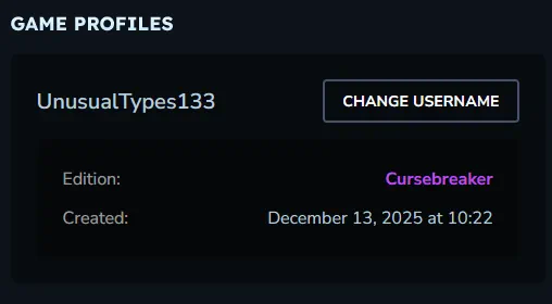 Hytale Name Reservation Screenshot