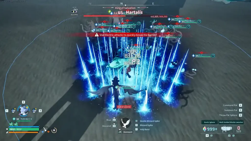 Palworld Hartalis Raid Boss Fight