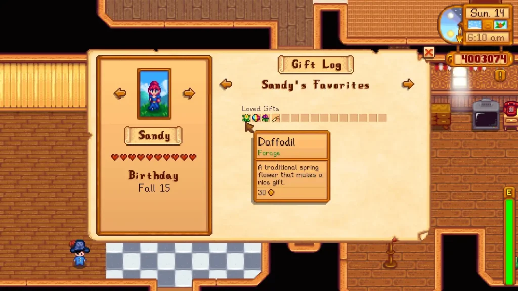 Stardew Valley Sandy Gifts
