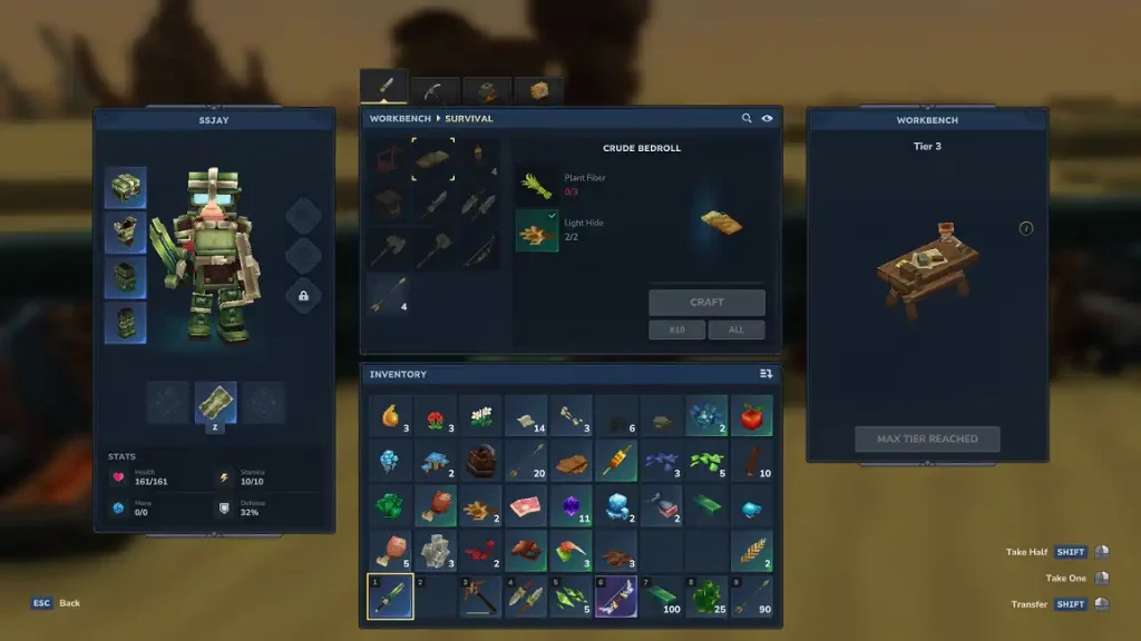 Hytale Light Leather Crafting Recipes