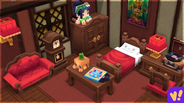 Hytale Violet's Furnishing Mod Bedroom Furniture Showcase Screenshot