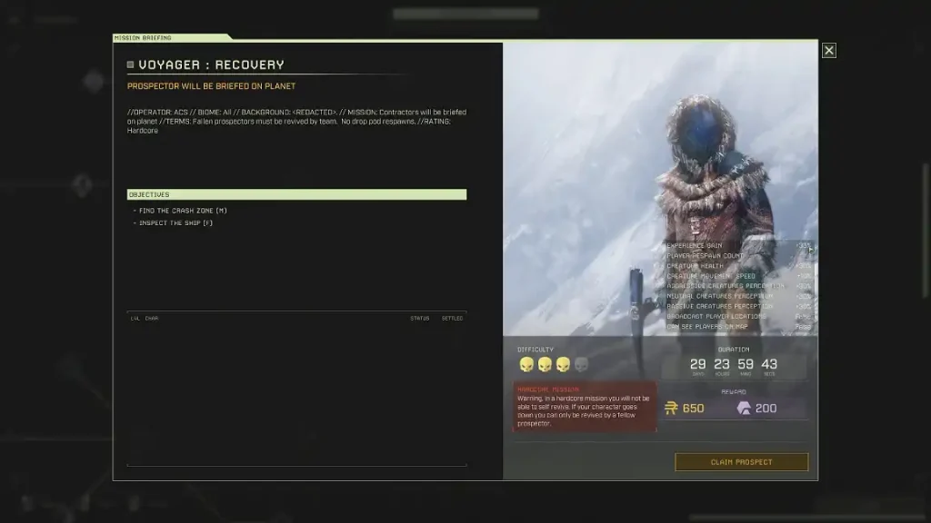 Icarus Voyager Recovery Mission