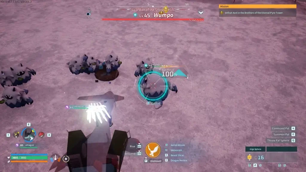 Palworld Wumpo Capture