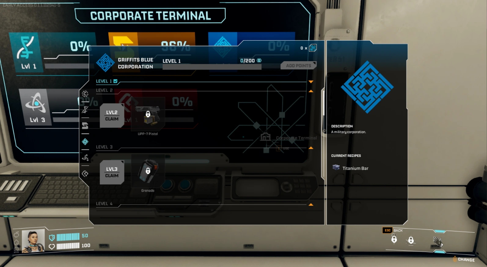 StarRupture Griffits Blue Corporation screenshot