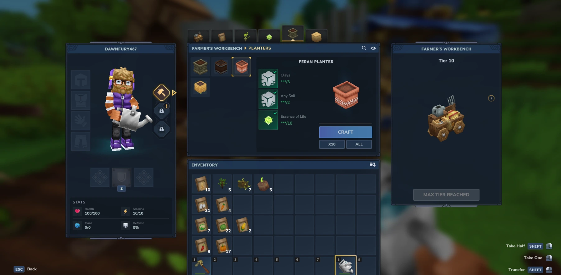 Hytale Planters Tab screenshot