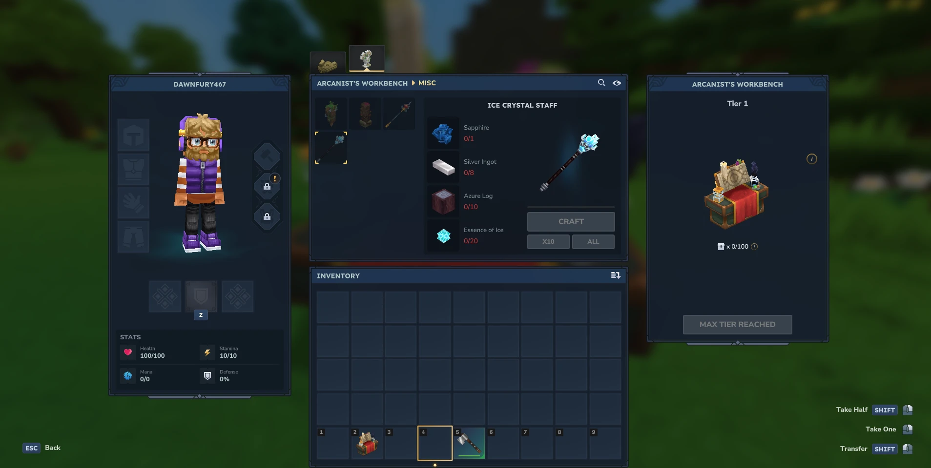 Hytale Sapphire Crafting screenshot