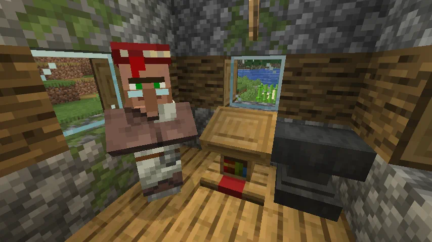 Minecraft Mending Villager Screenshot