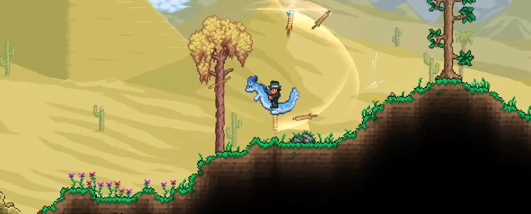 Terraria Chillet Mount in Desert