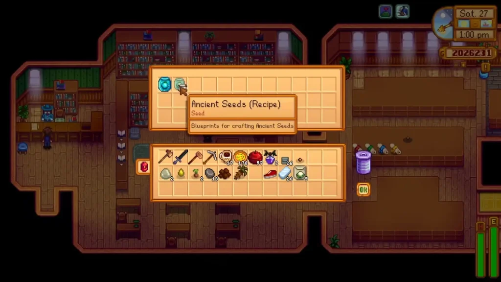Stardew Valley Ancient Seed Use
