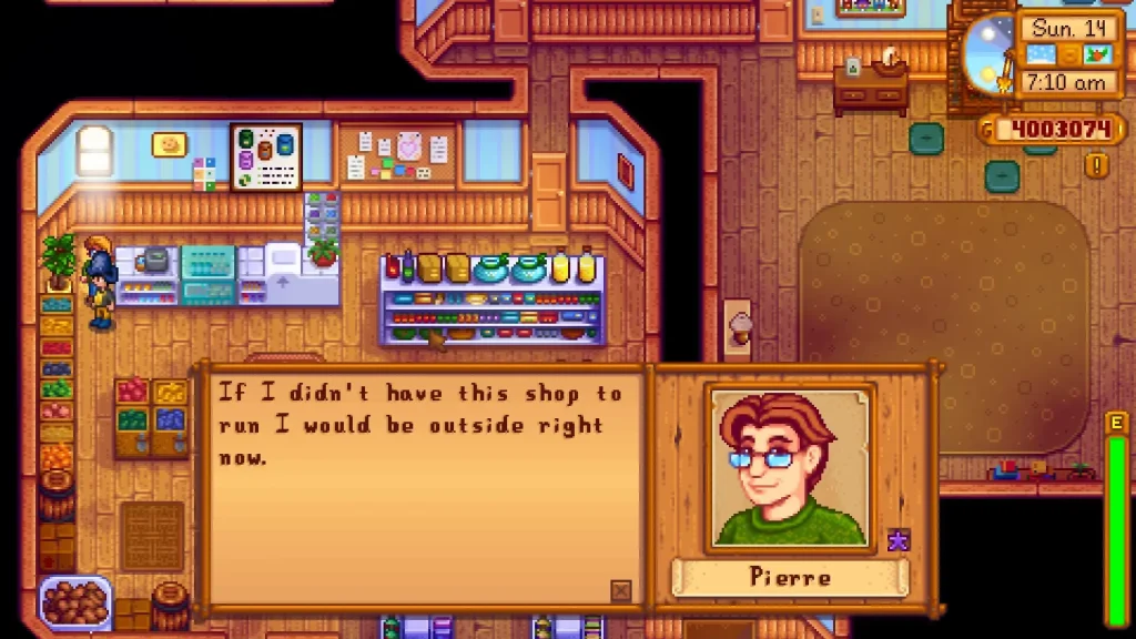 Stardew Valley Pierre Heart Events