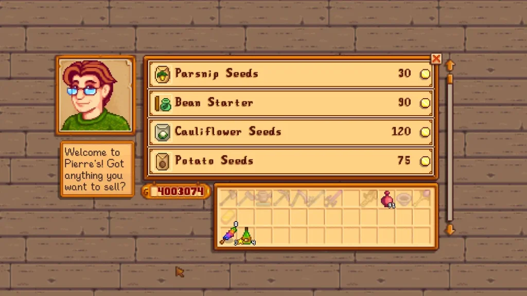 Stardew Valley Pierre Shop