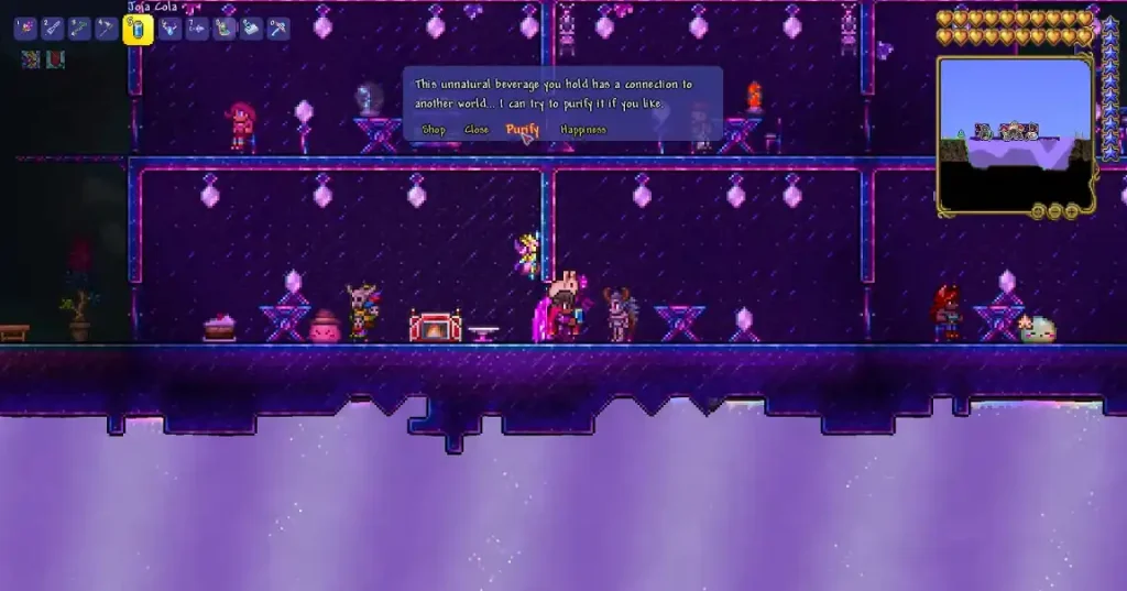 Terraria Joja Cola Use Dryad