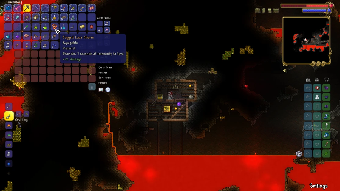 Terraria Lava Charm screenshot