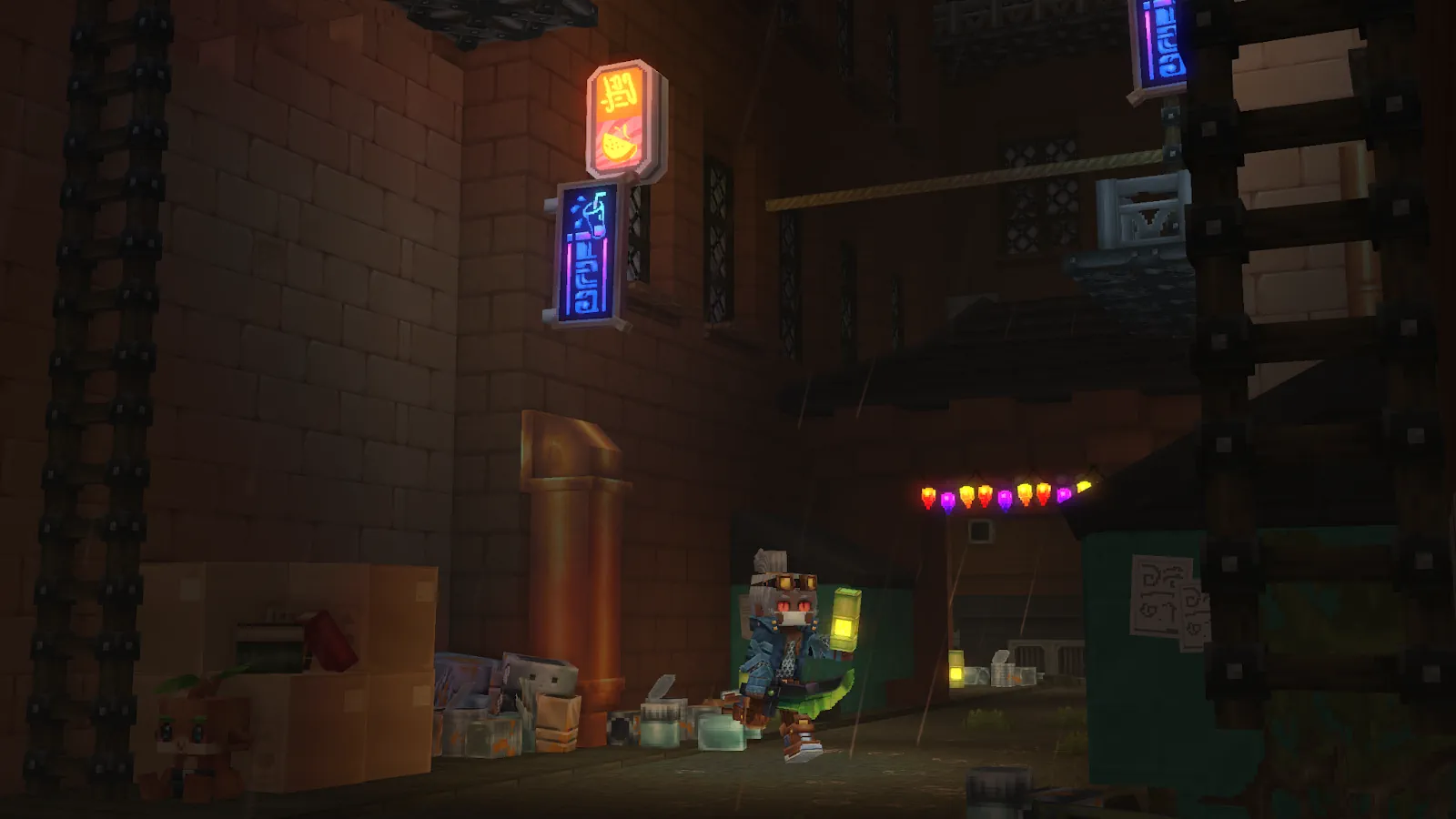 Hytale Cybercity Blocks Showcase