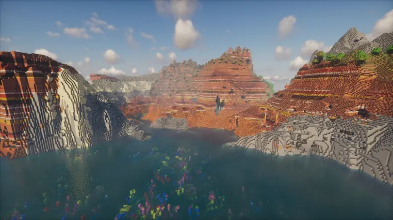 Minecraft Badlands Island Screenshot