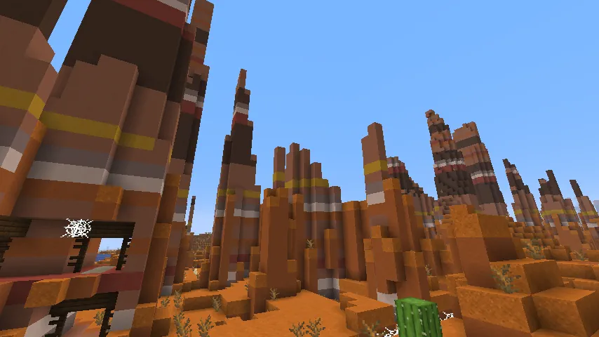 Minecraft Eroded Badlands Screenshot