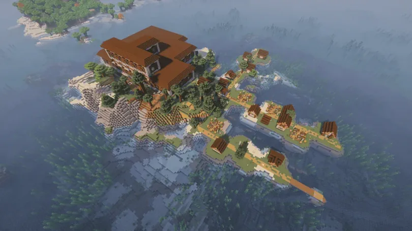 Minecraft Woodland Mansion & Village Screenshot