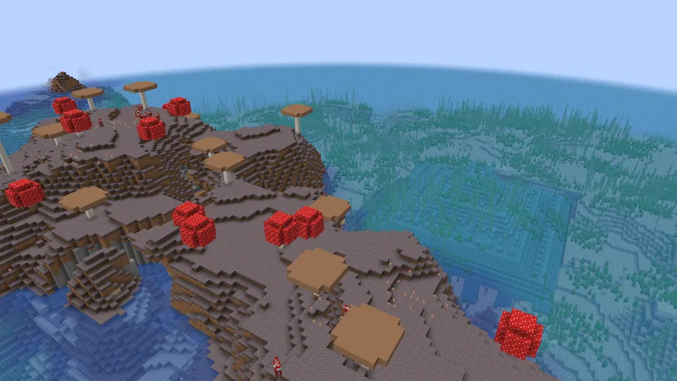 Minecraft Ocean Monument & Mushroom Island Screenshot