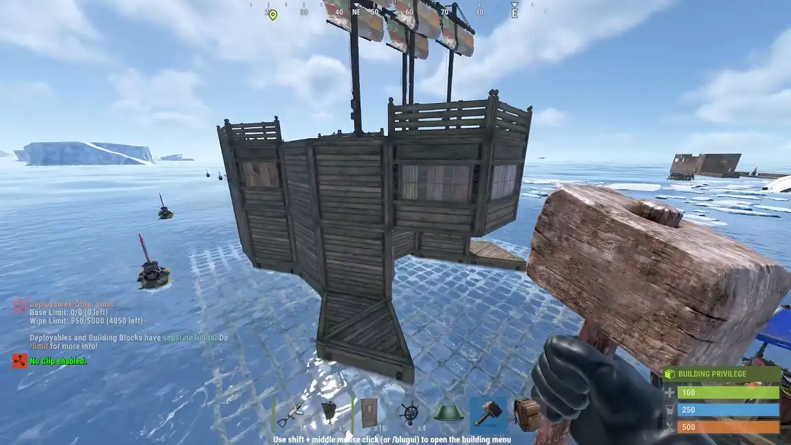 Rust War Turtle Boat Base