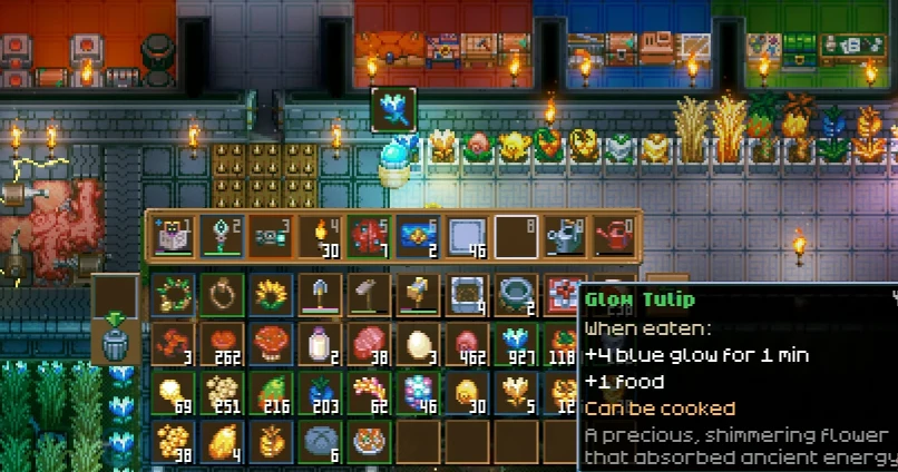 Core Keeper food inventory screenshot