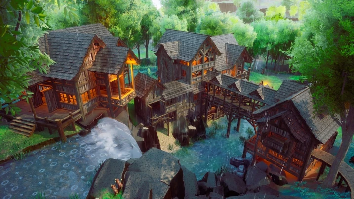 RuneScape Dragonwilds custom-town screenshot