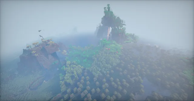 Nine Biome Minecraft Spawn Screenshot