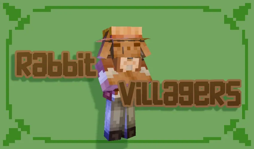 Minecraft Mod Rabbit Villagers Logo