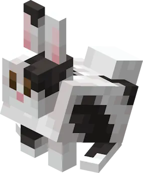 Minecraft White Splotched Rabbit