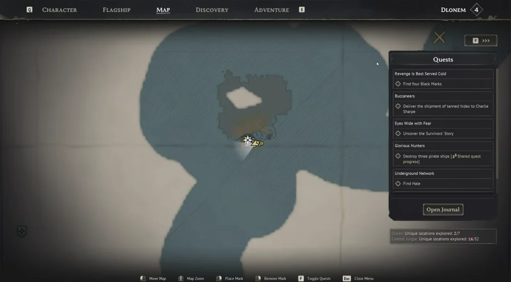 Windrose Tortuga Map Location screenshot