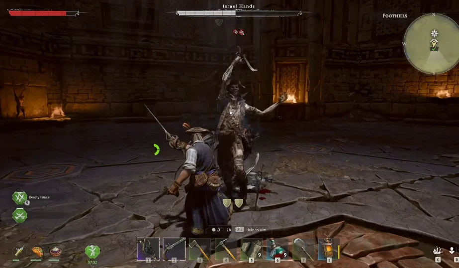 Windrose Fighting with Rapier of Devastation