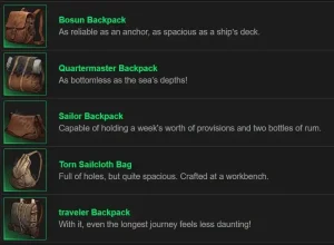 Windrose More Backpack Slots