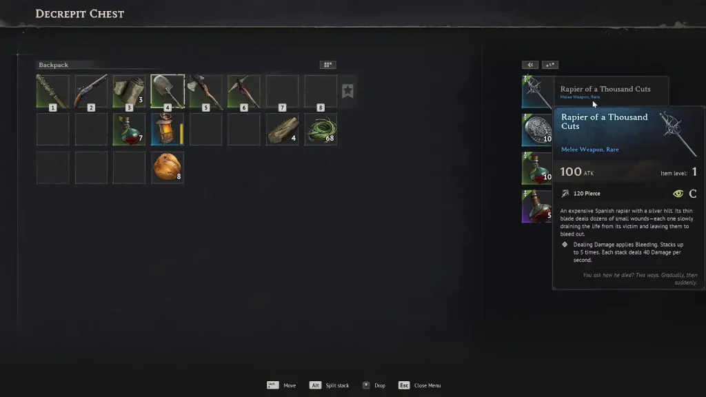 Windrose Rapier of a Thousand Cuts