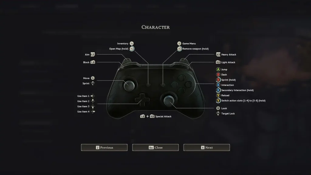 Windrose Xbox Gamepad Controls