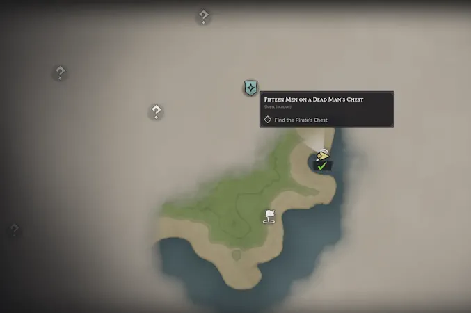 Windrose 15 Men on a Dead Man’s Chest Quest Marker on Map Screenshot