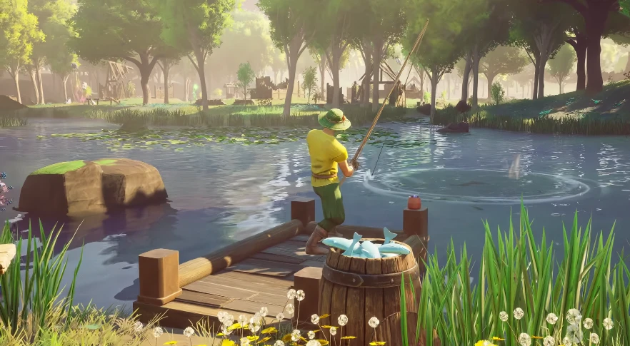 RuneScape: Dragonwilds Player Fishing screenshot