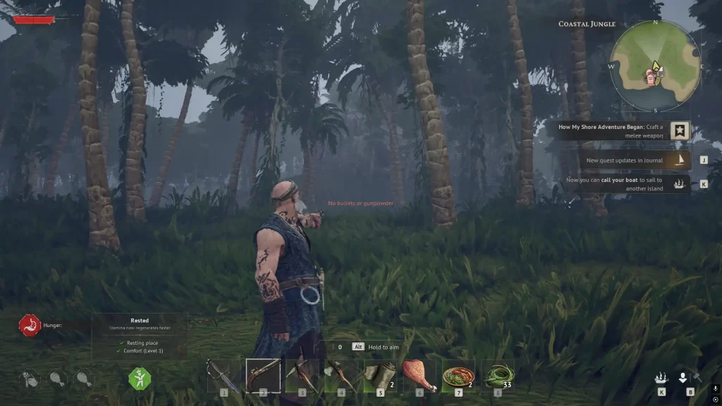 windrose gunpowder needed cant shoot message