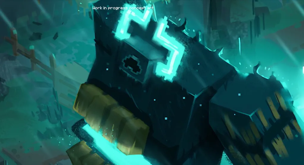 Minecraft Dungeons 2 Twisted Warden Concept Art