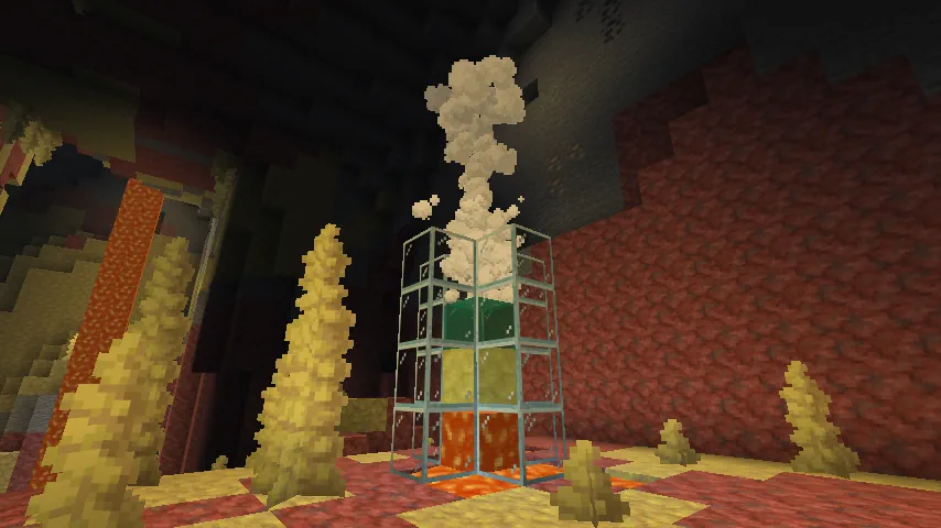 Minecraft Lava Geyser Screenshot