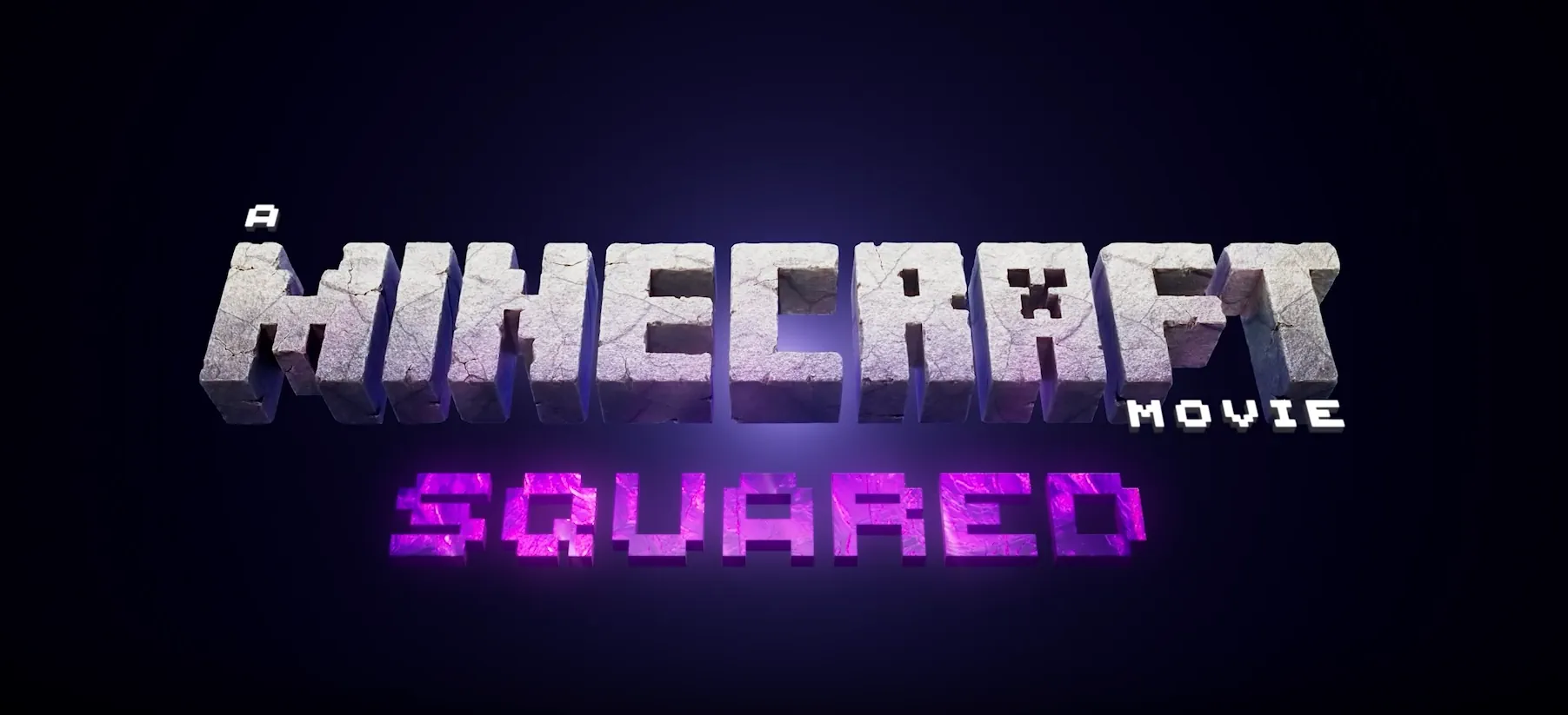 A Minecraft Movie Squared Logo