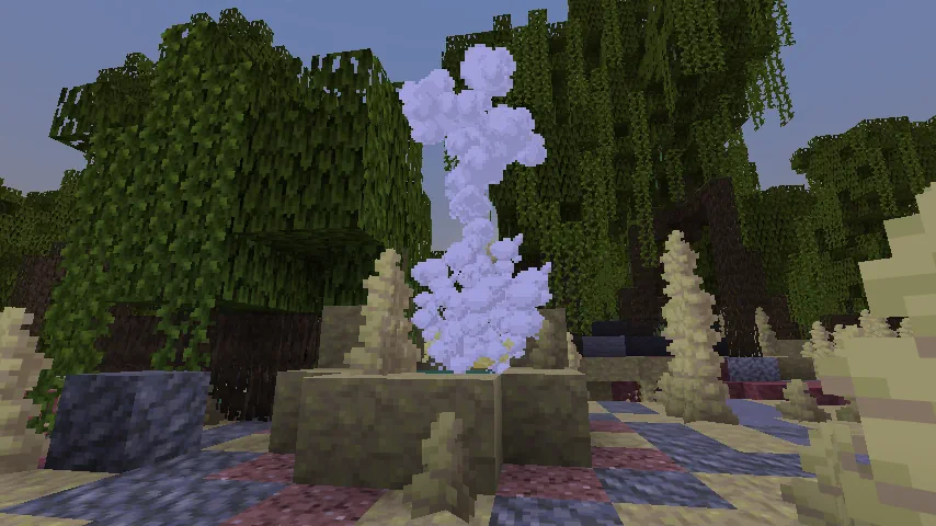 Minecraft Geyser at Dusk Screenshot