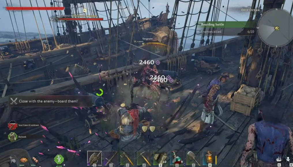 Windrose Plague Halberd in Combat screenshot
