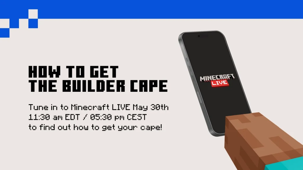 How To Get The Minecraft Crafter Cape Builder Cape TwitchCon Europe 