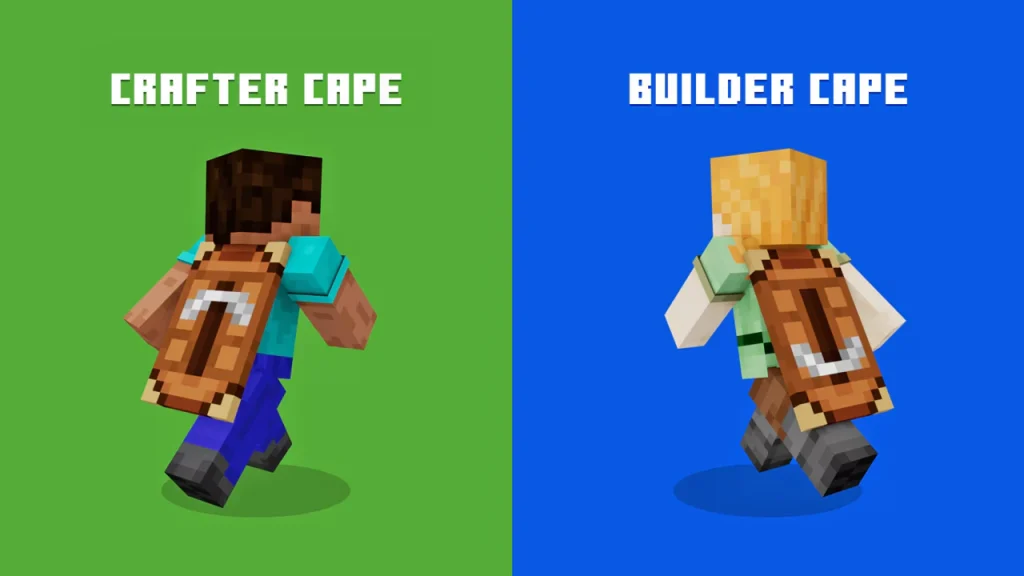 Minecraft Crafter & Builder Capes graphic