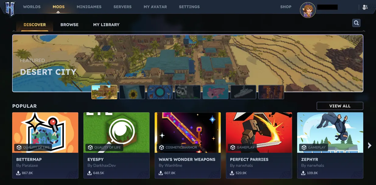 Hytale Mod Manager Screenshot