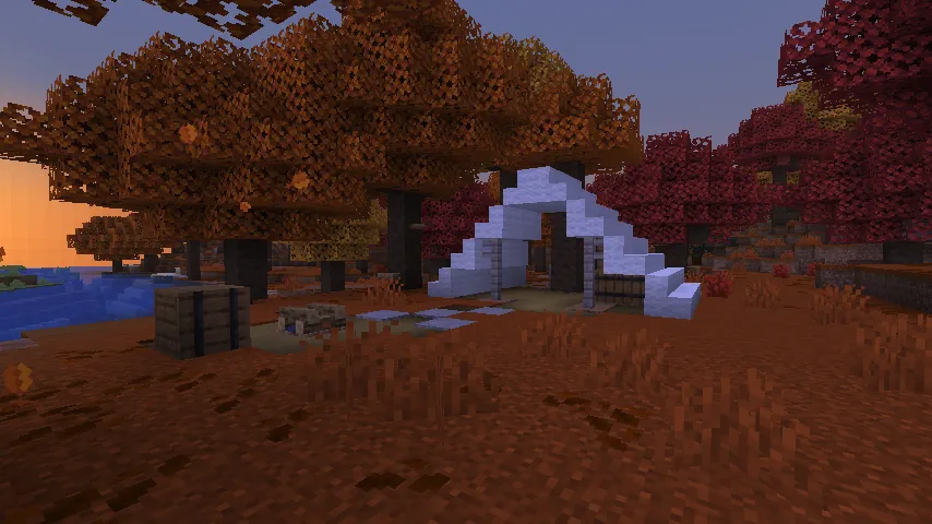 Minecraft Dappled Forest Abandoned Camp Screenshot