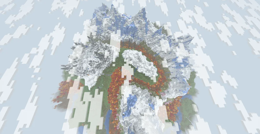 Minecraft Dappled Forest Valley Screenshot