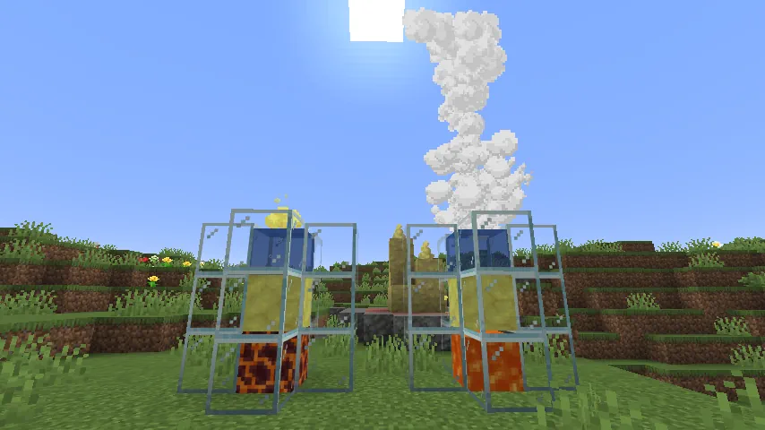 Minecraft Magma and Lava Geyser Types Screenshot